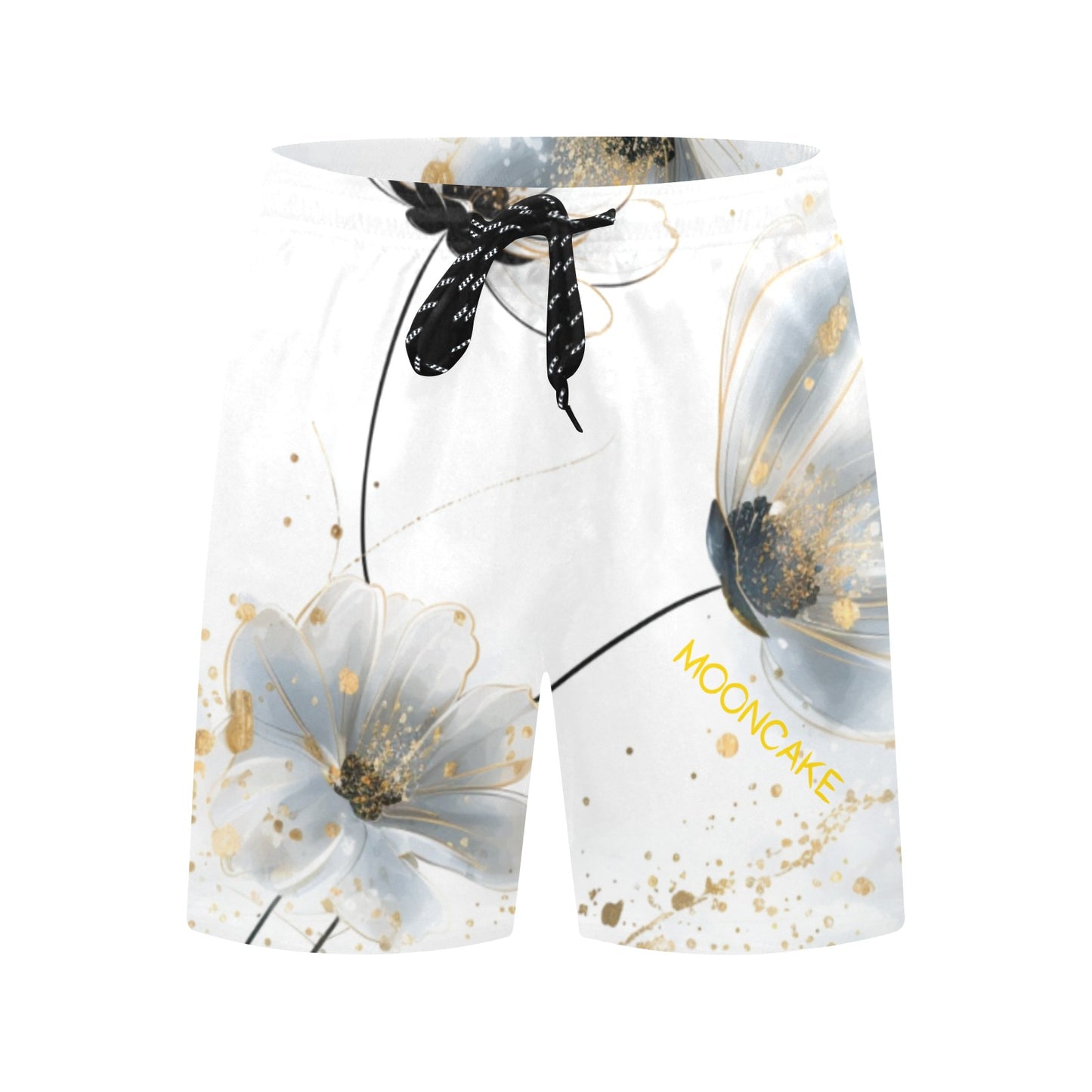 "MOONCAKE" Mid-Length Beach Shorts