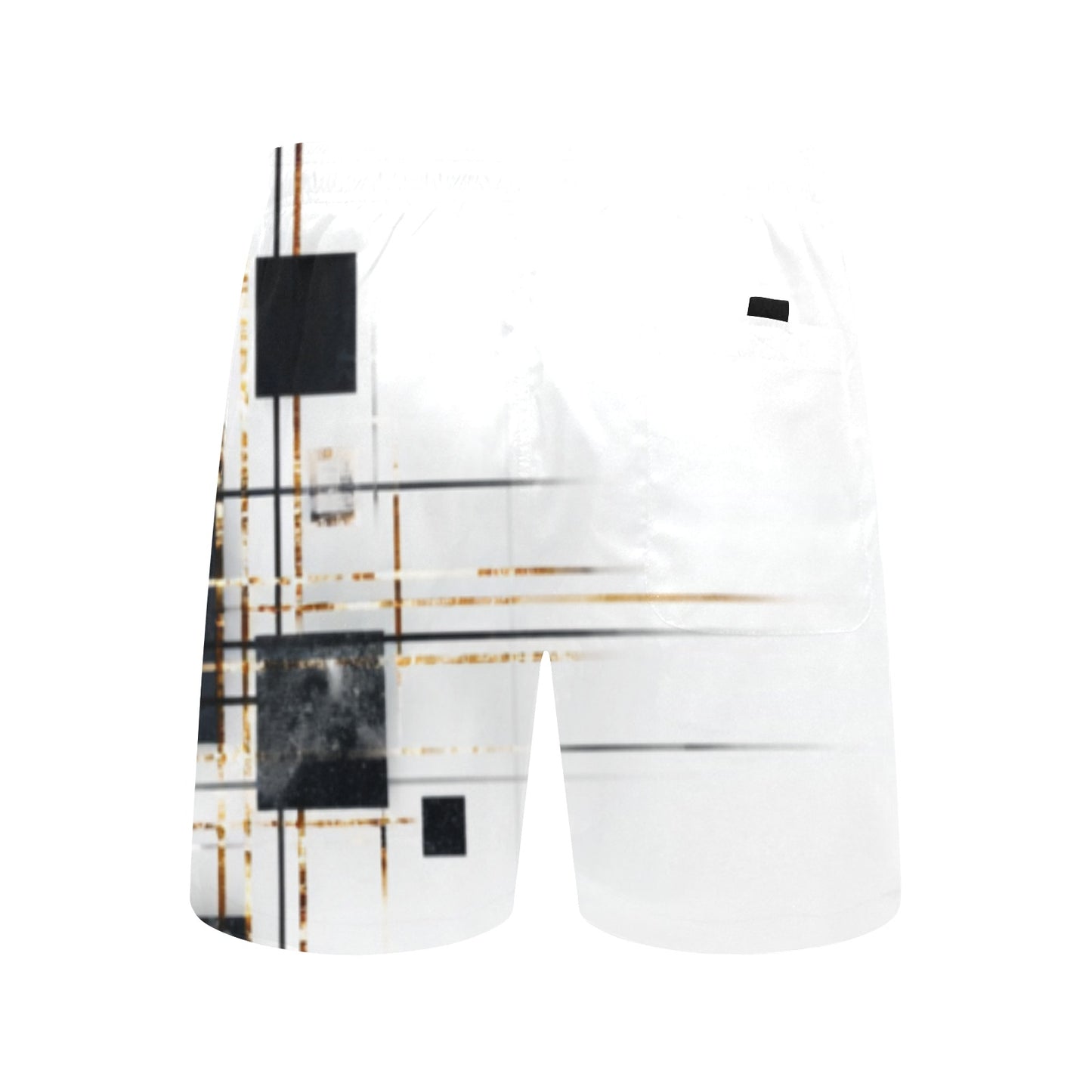"MOONCAKE" Mid-Length Beach Shorts