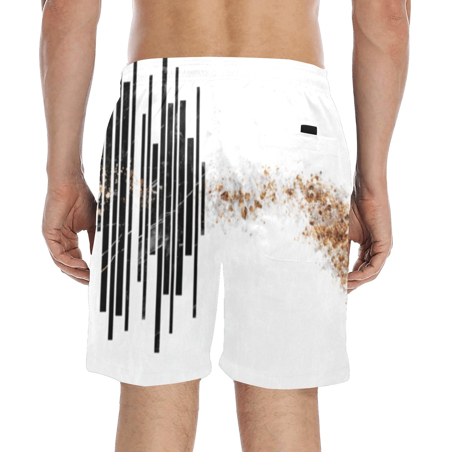 "MOONCAKE" Mid-Length Beach Shorts
