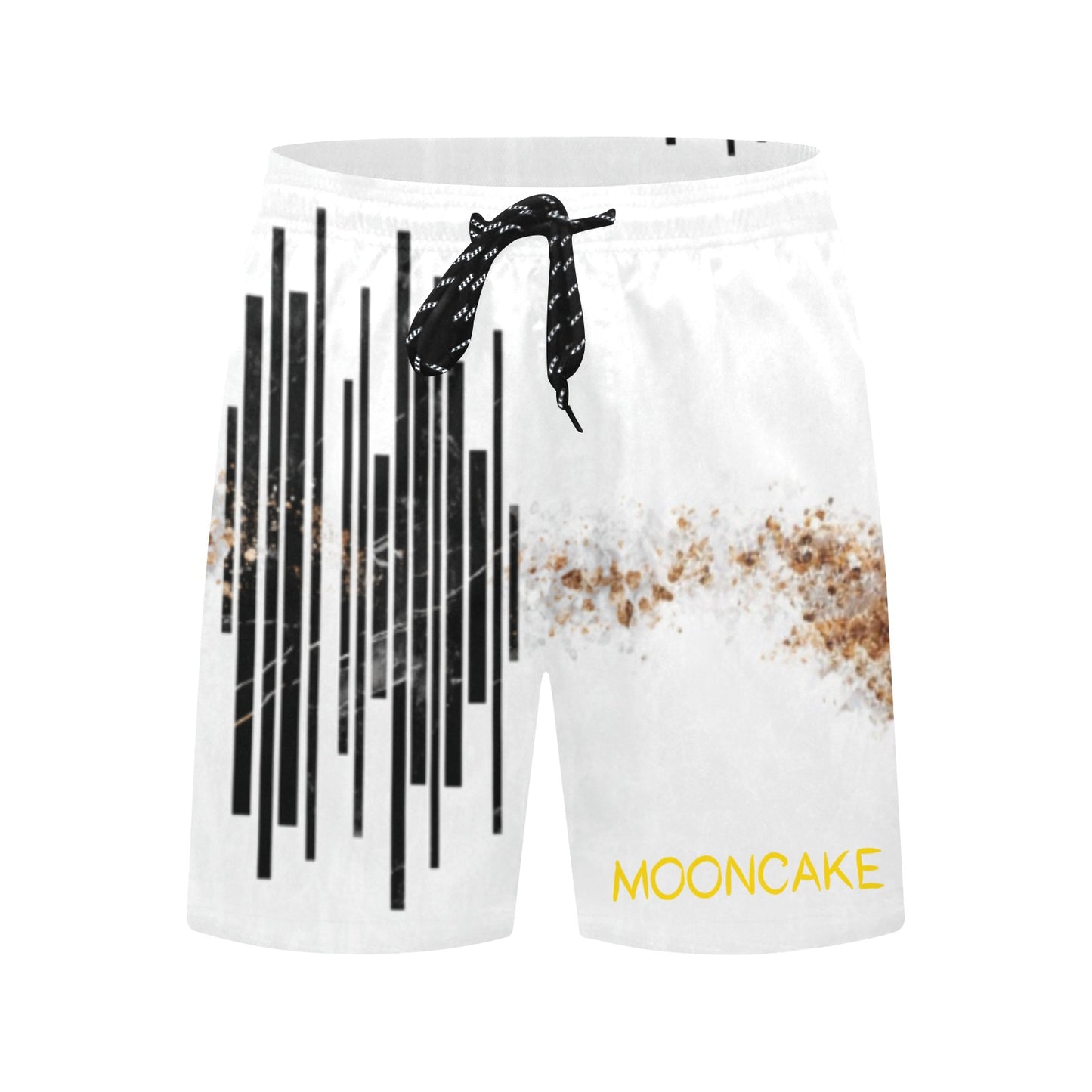 "MOONCAKE" Mid-Length Beach Shorts