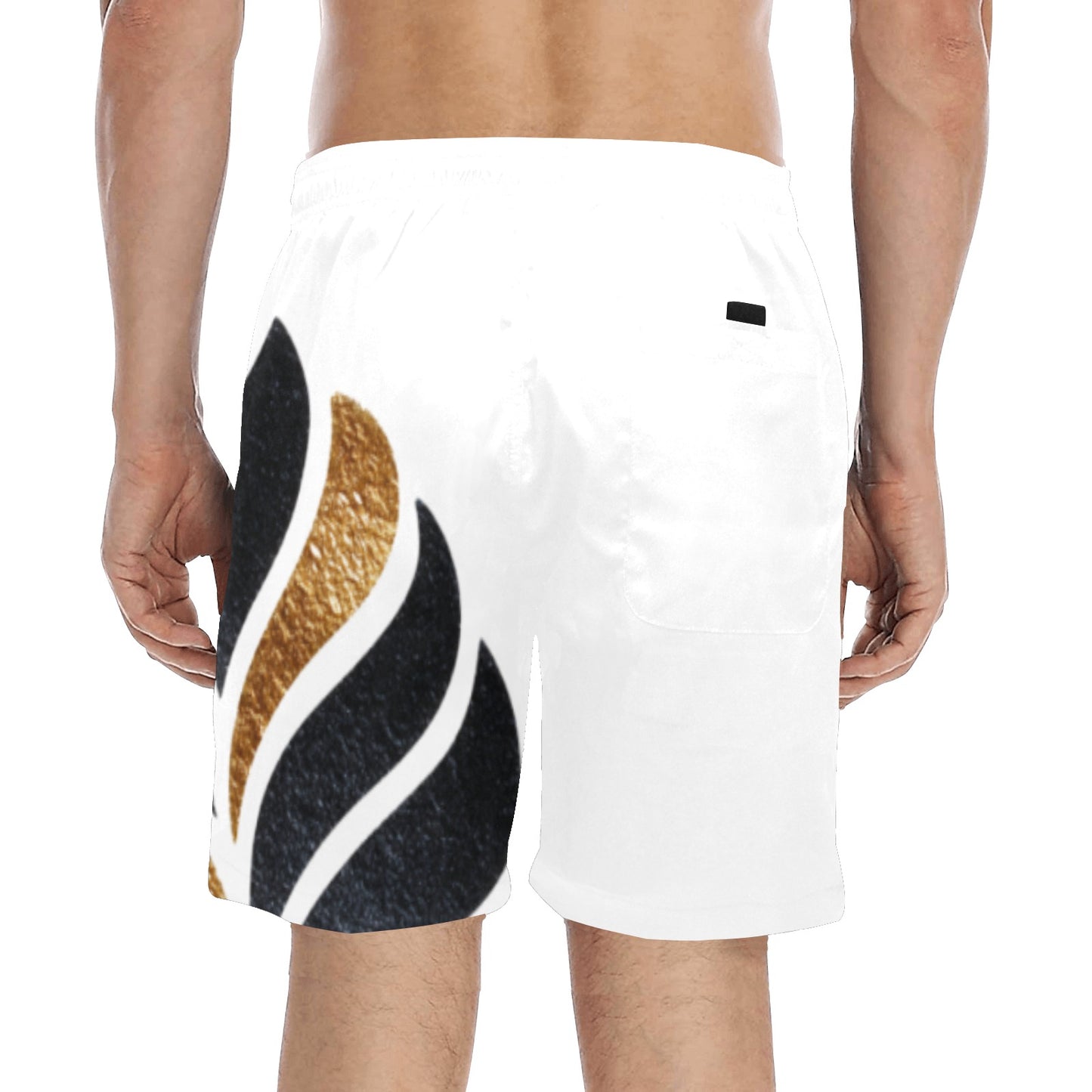 "MOONCAKE" Mid-Length Beach Shorts
