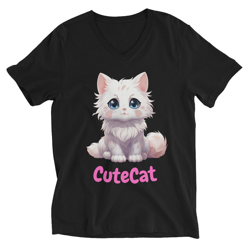 CuteCat V-Neck T-Shirt