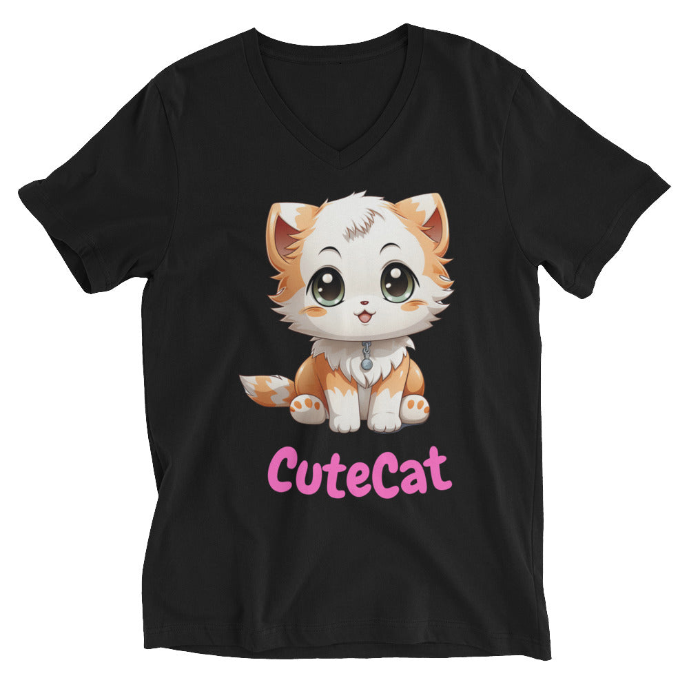 CuteCat V-Neck T-Shirt