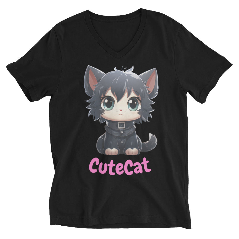 CuteCat V-Neck T-Shirt