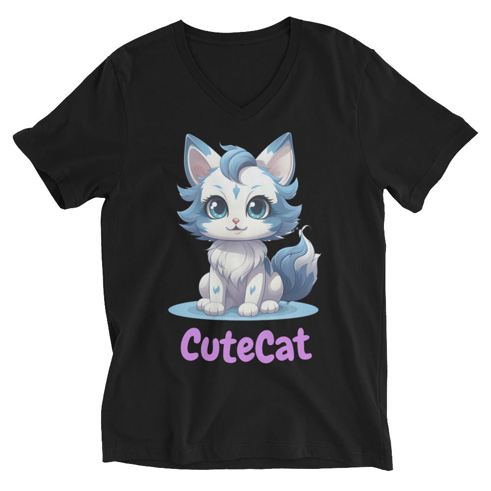 CuteCat V-Neck T-Shirt