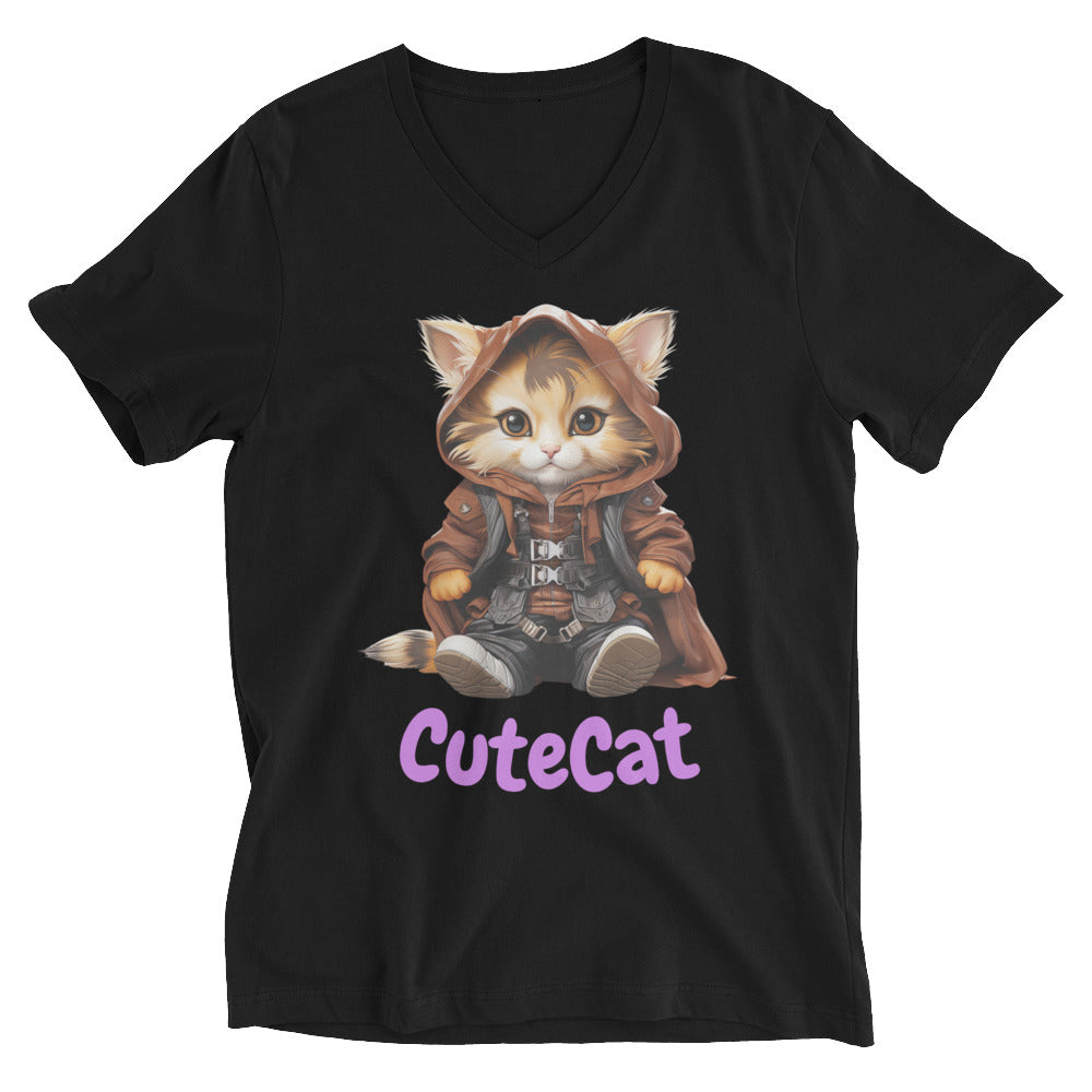 CuteCat V-Neck T-Shirt