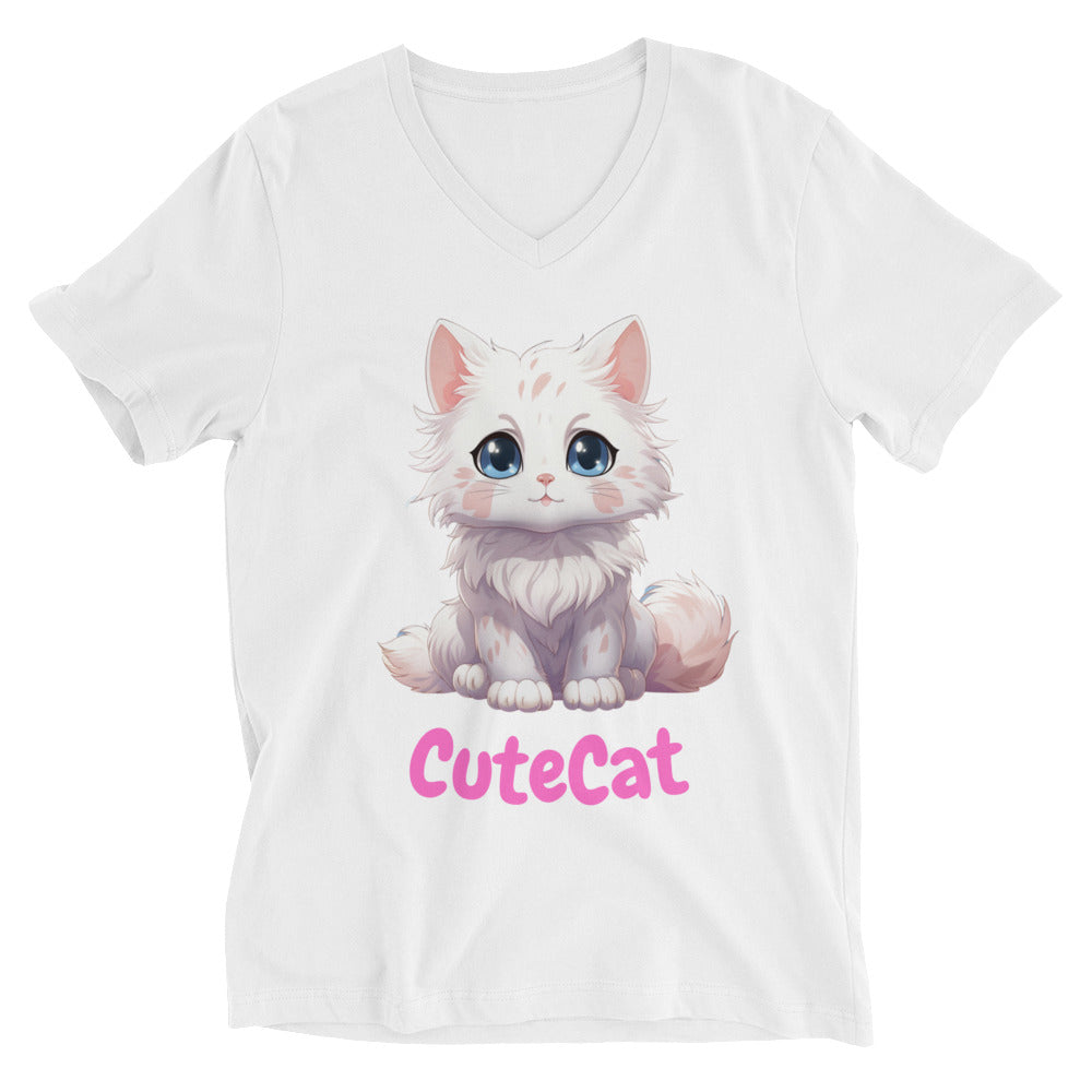 CuteCat V-Neck T-Shirt