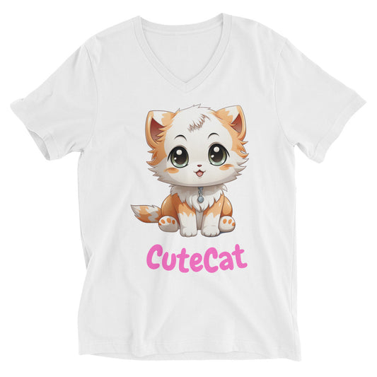 CuteCat V-Neck T-Shirt