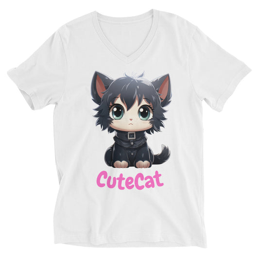 CuteCat V-Neck T-Shirt