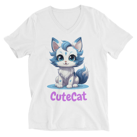 CuteCat V-Neck T-Shirt