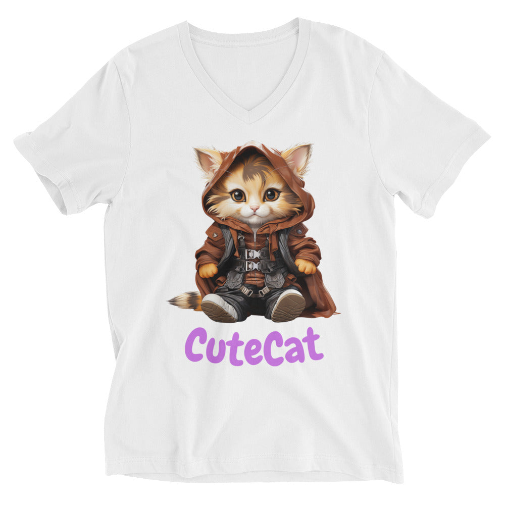 CuteCat V-Neck T-Shirt