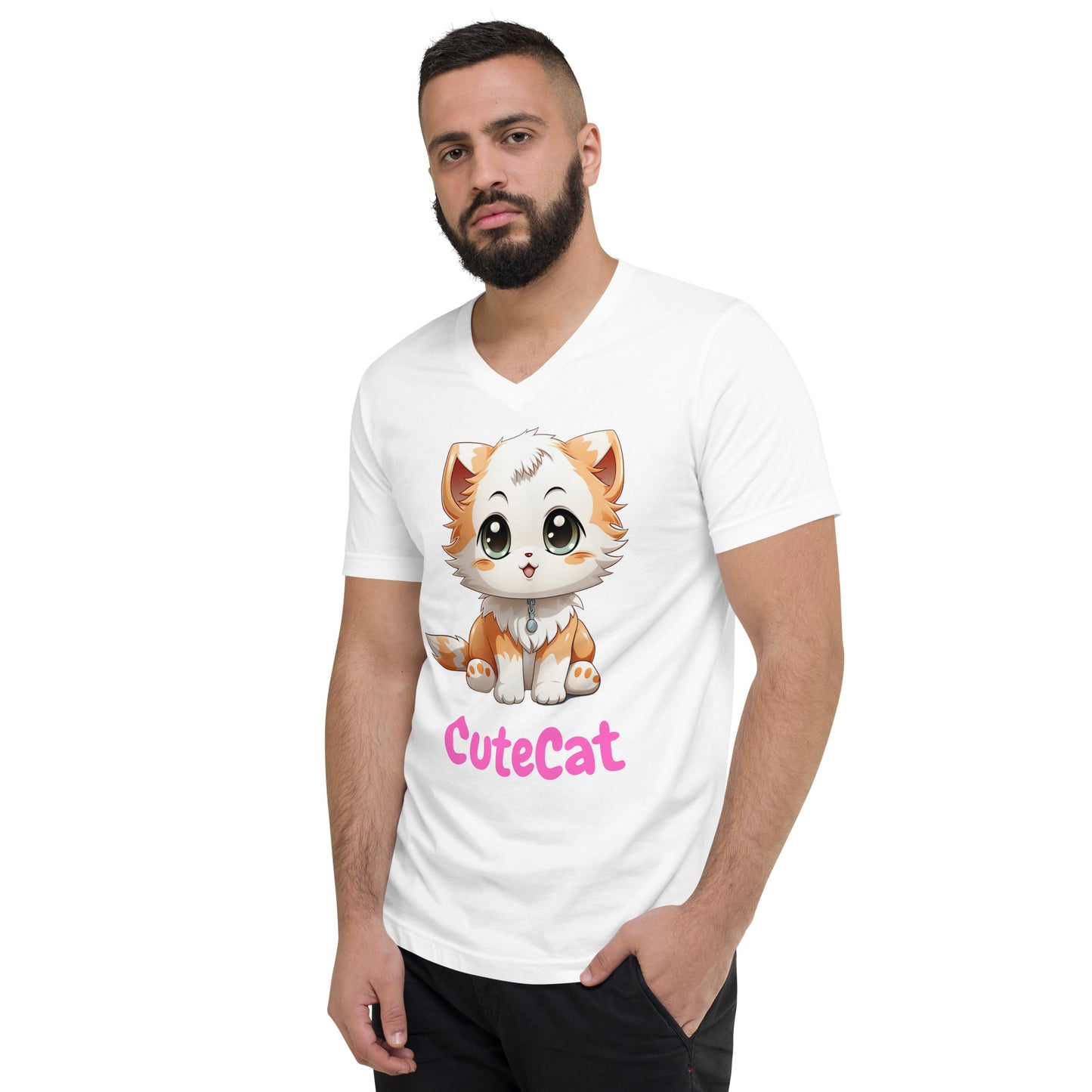 CuteCat V-Neck T-Shirt