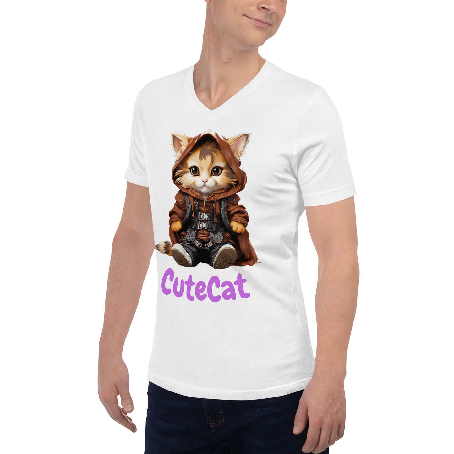 CuteCat V-Neck T-Shirt