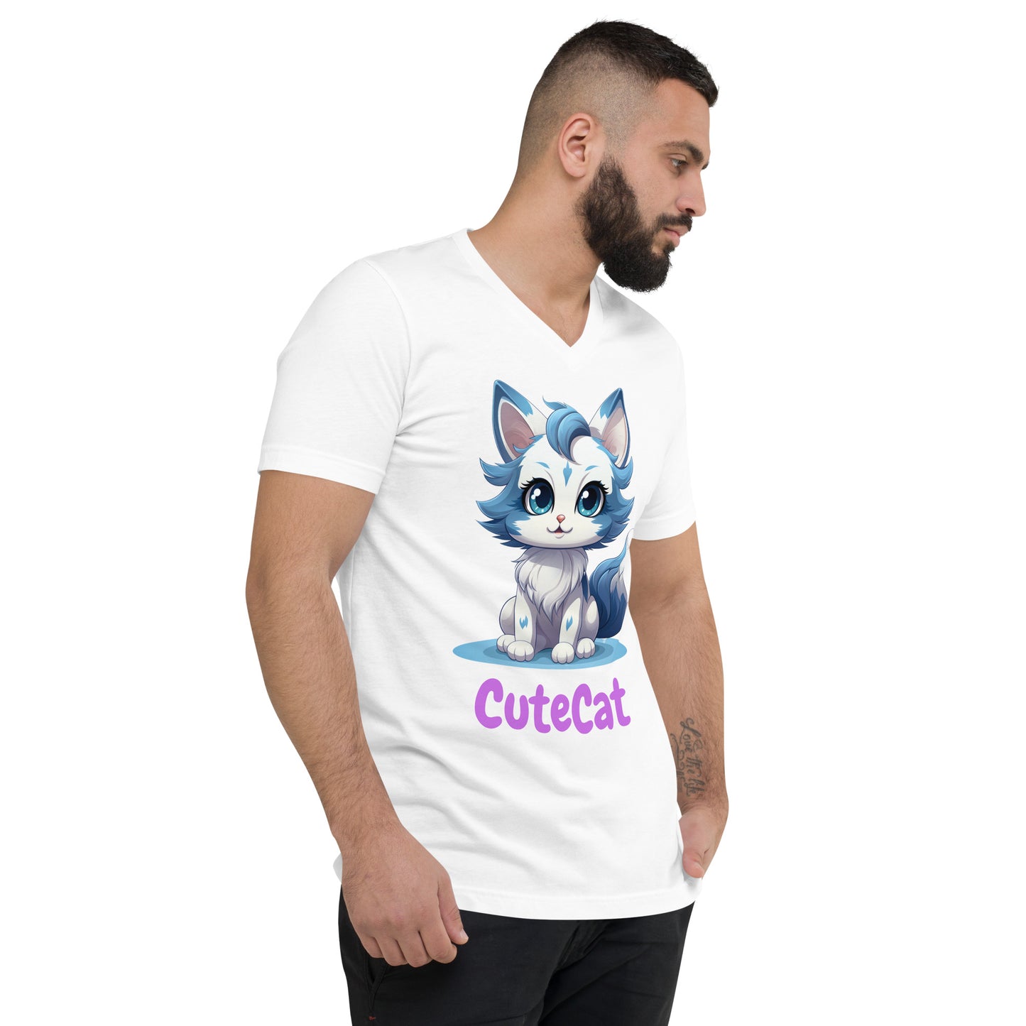 CuteCat V-Neck T-Shirt